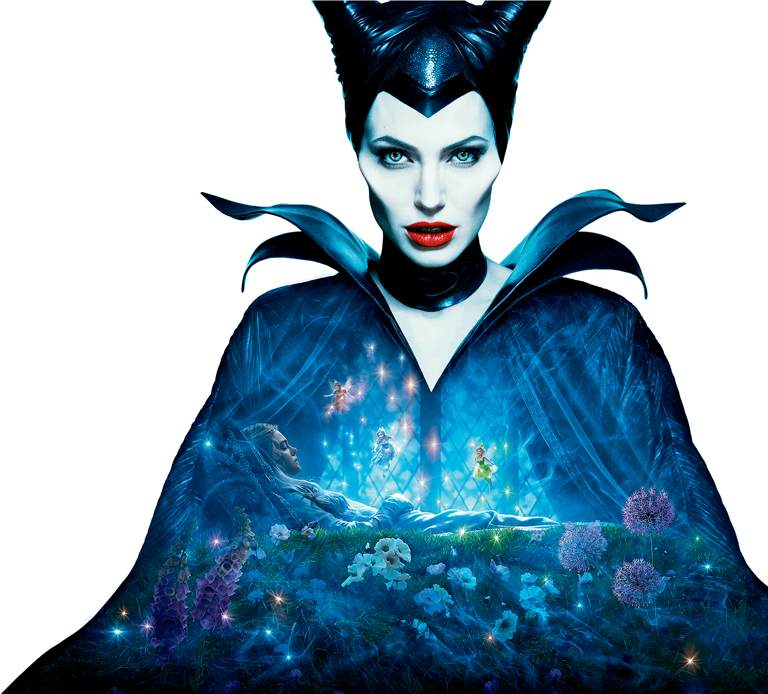 Maleficent Mystical Forest Cape PNG