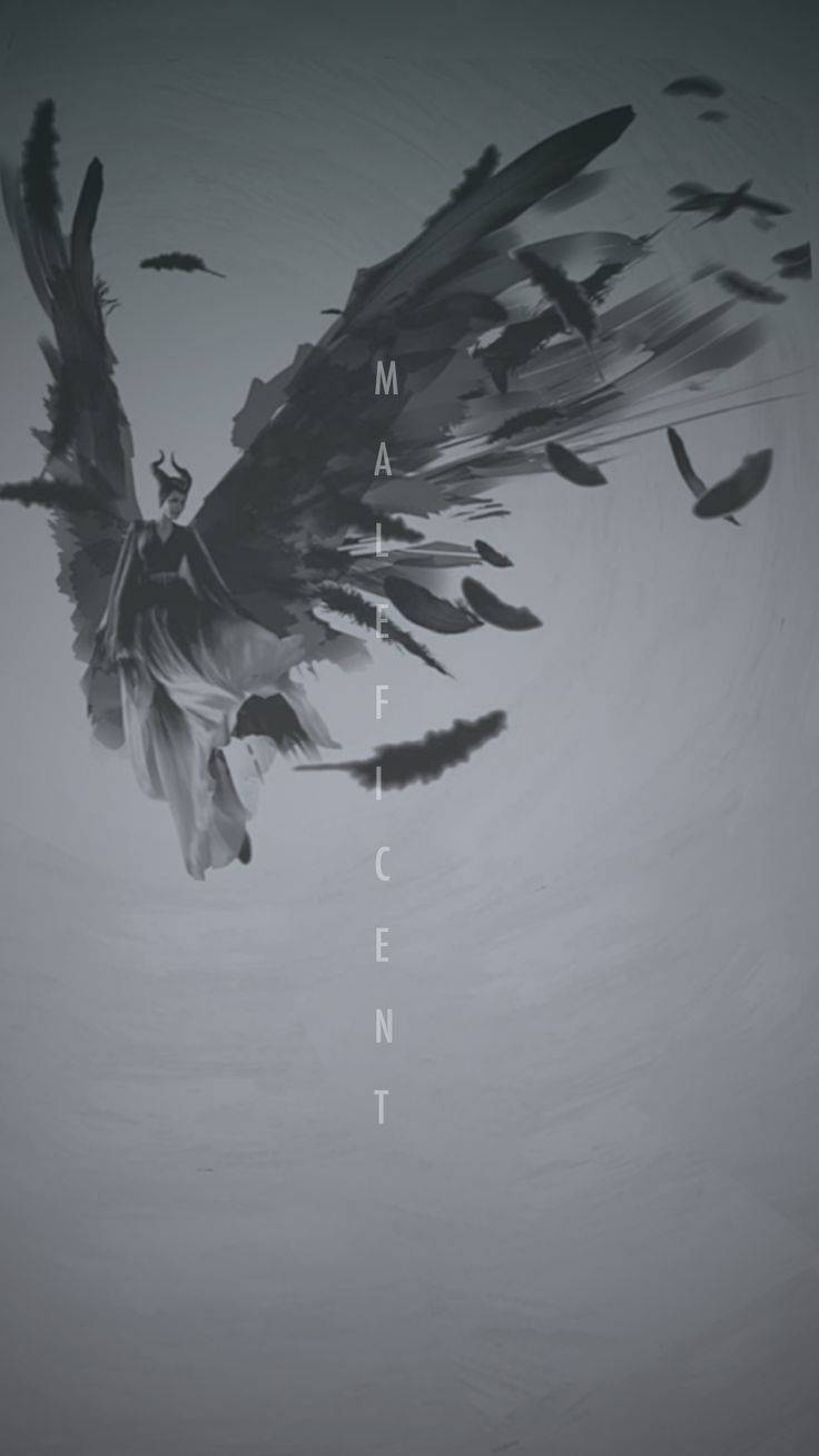 Maleficent Text Art Background