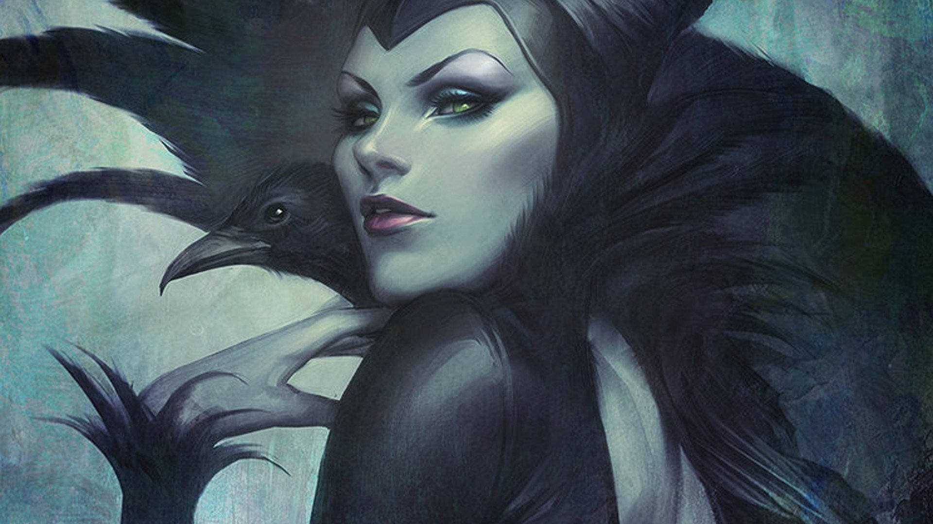 Maleficent With Crow Art