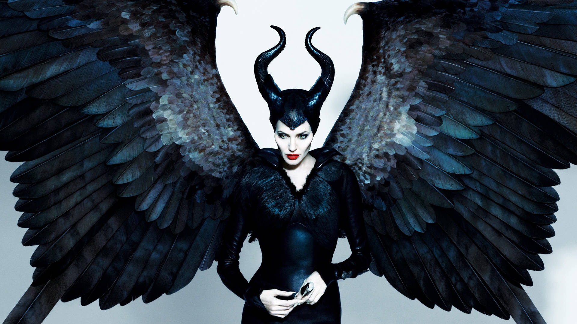 Maleficent With Wings Open Background