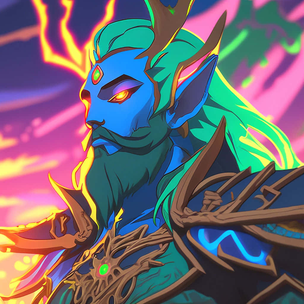 Malfurion Stormrage Kunstwerk Achtergrond