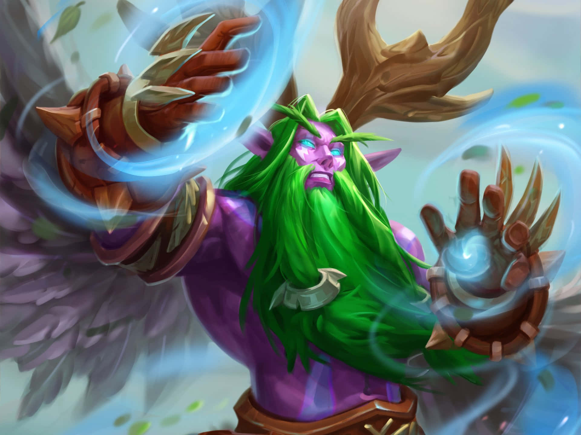 Malfurion Stormrage Spreekt Spreuk Achtergrond