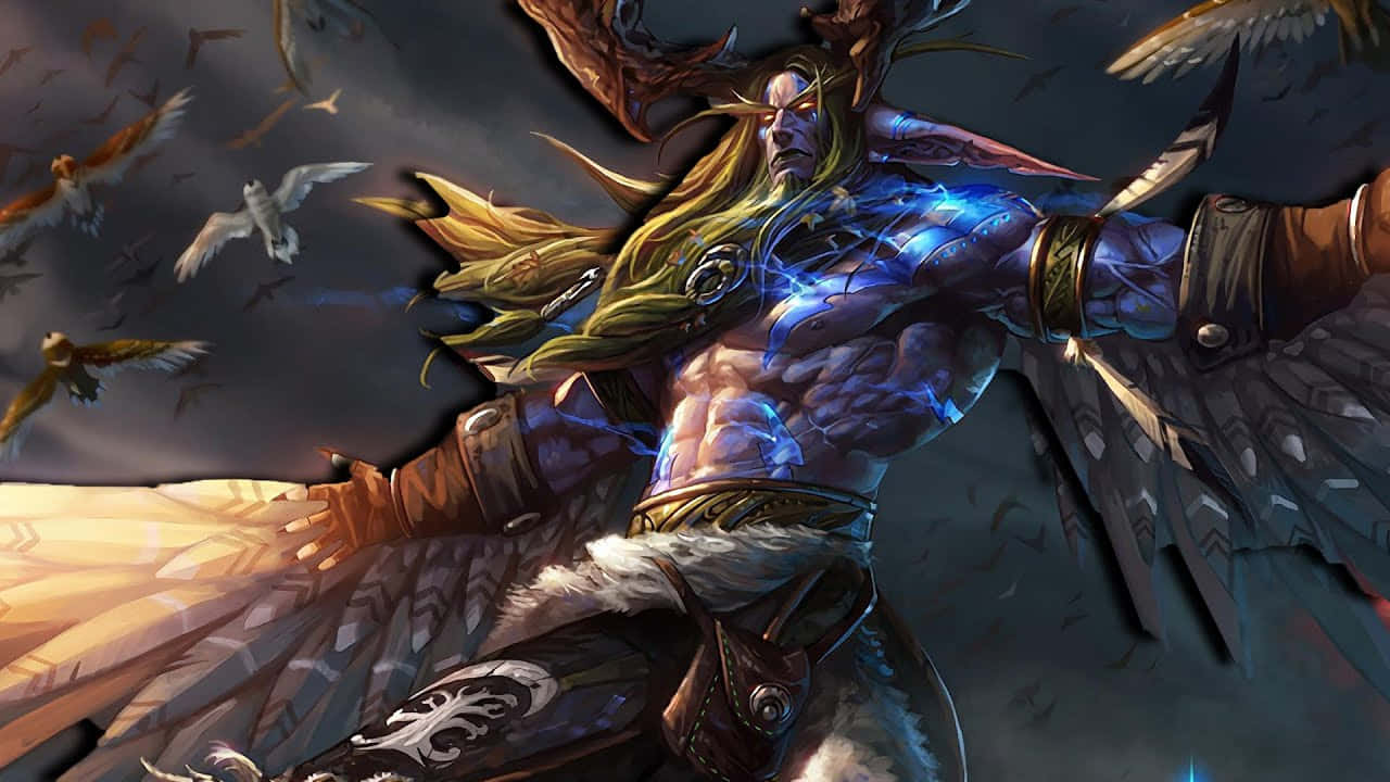 Malfurion Stormrage Warcraft Kunstverk Bakgrunnsbildet