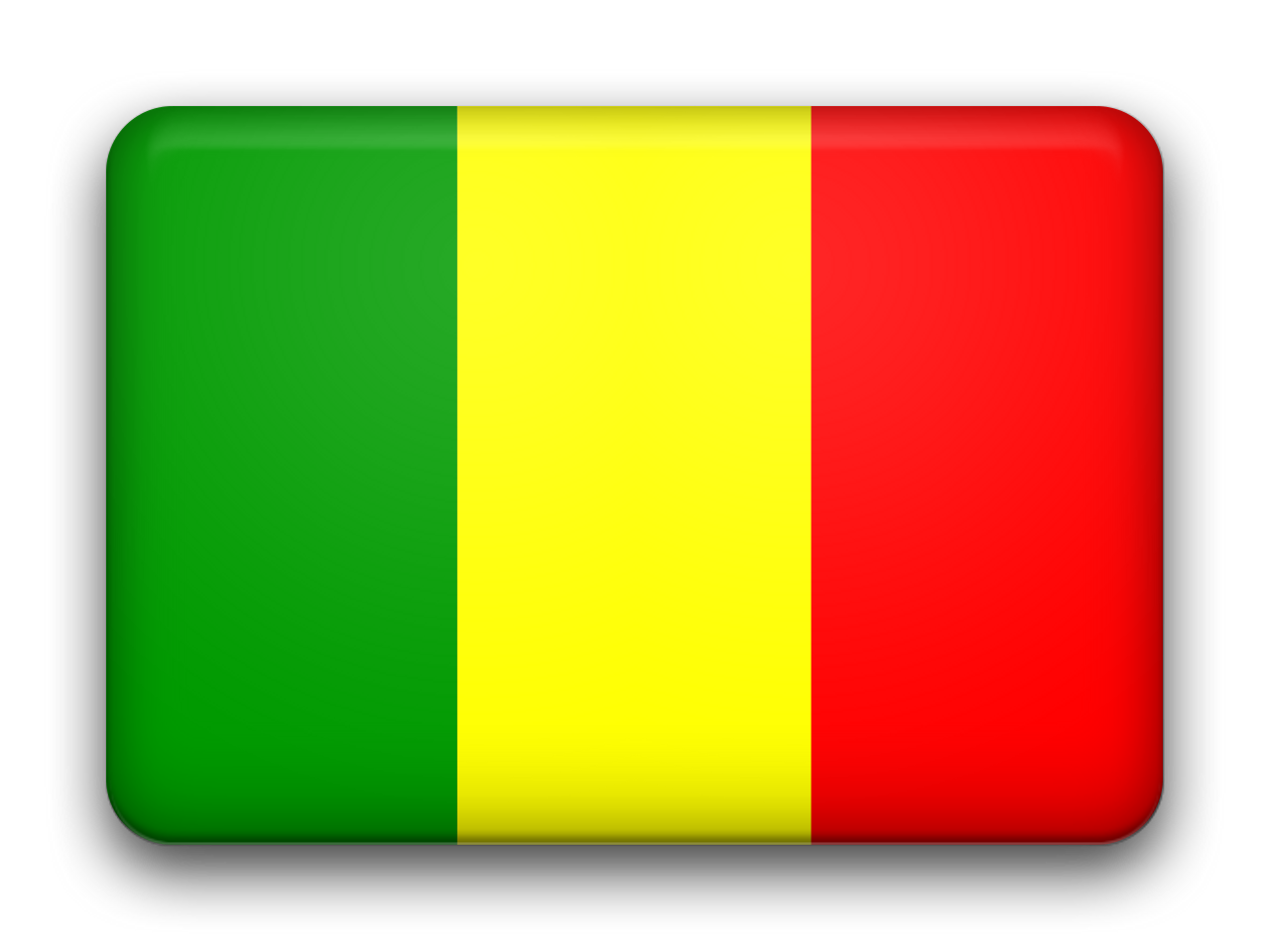 Mali Flag Graphic PNG