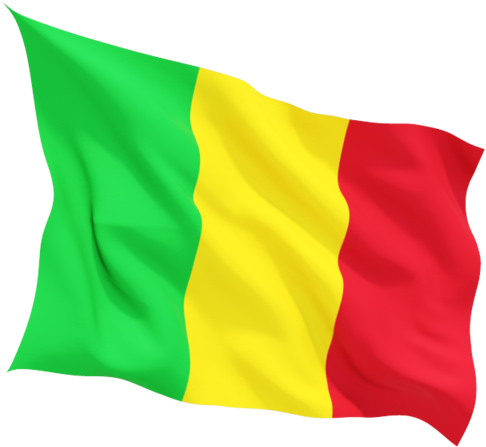 Mali National Flag Waving PNG