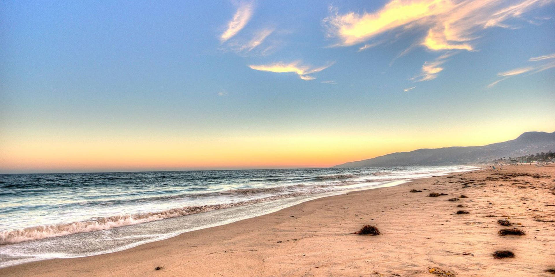 “The Evening Sunsets of Malibu, California” Wallpaper
