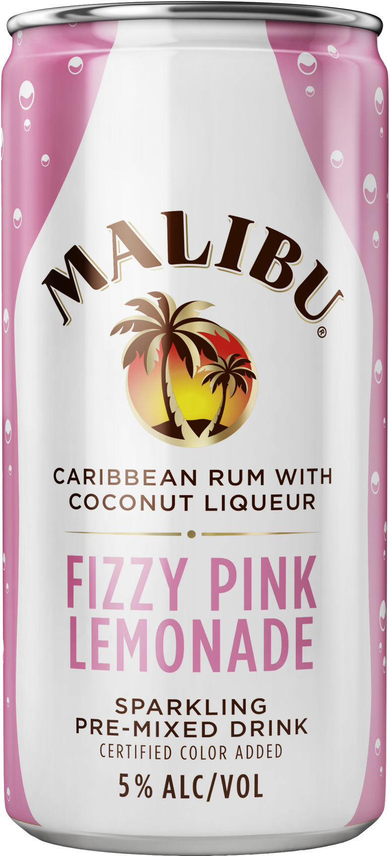 Malibu Fizzy Pink Lemonade Can PNG