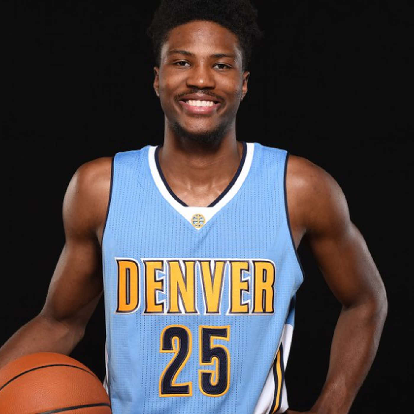 Malik Beasley of the Denver Nuggets rocks a rainbow jersey during