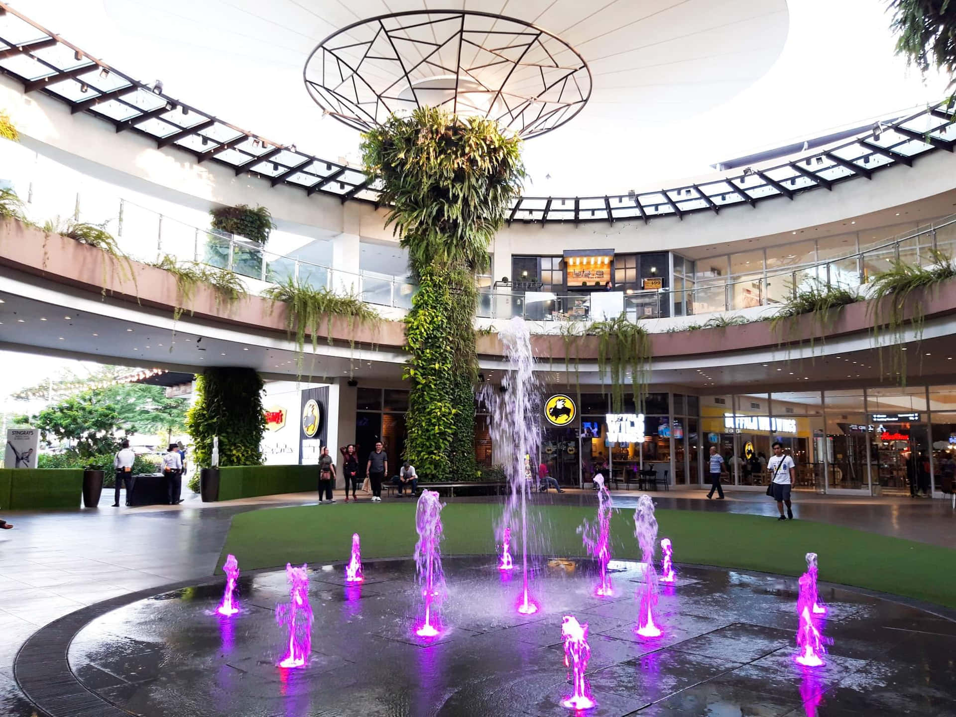A Vibrant Shopping Mall Interior