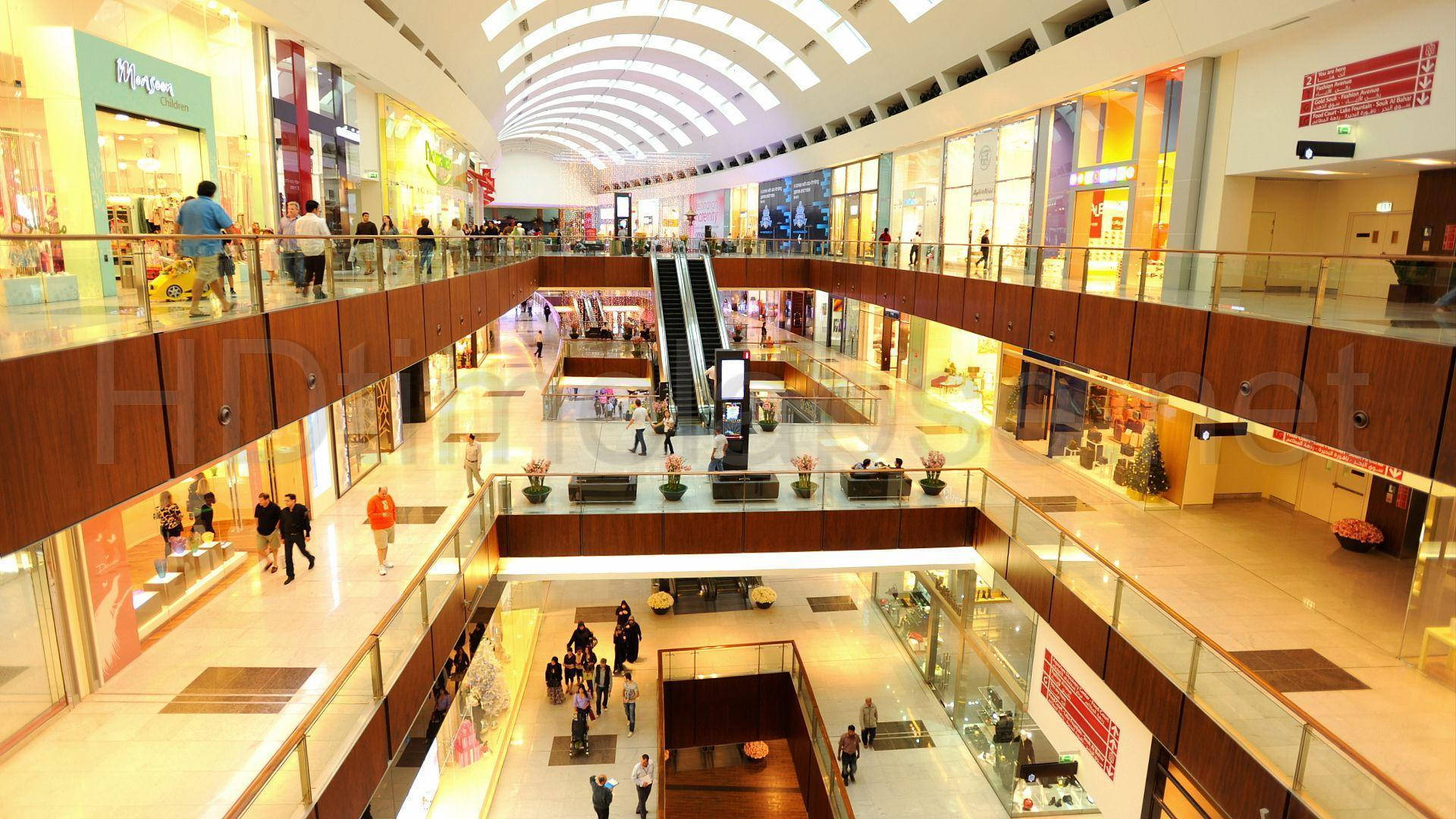 Mall Dubai Shopping Center Wallpaper