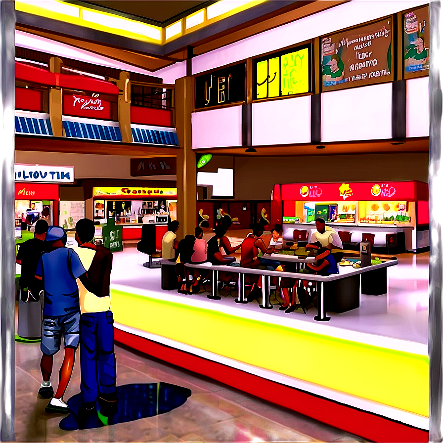 Download Mall Food Court Png Pkj | Wallpapers.com