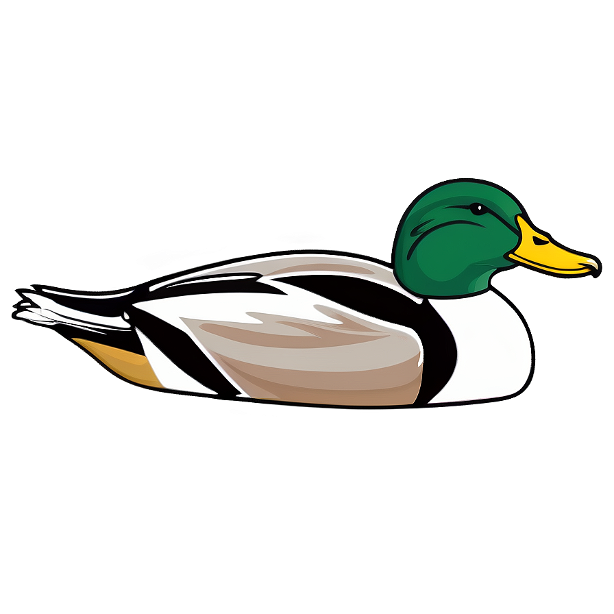 Mallard Duck Outline Png 06262024 PNG