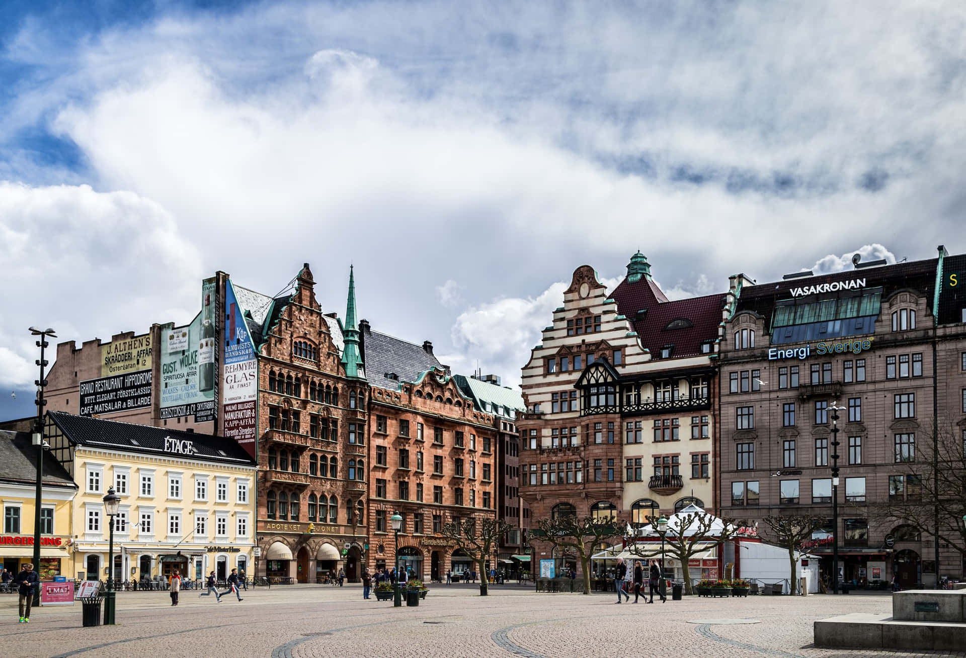 Architecture Historique De Malmö Stortorget Fond d'écran