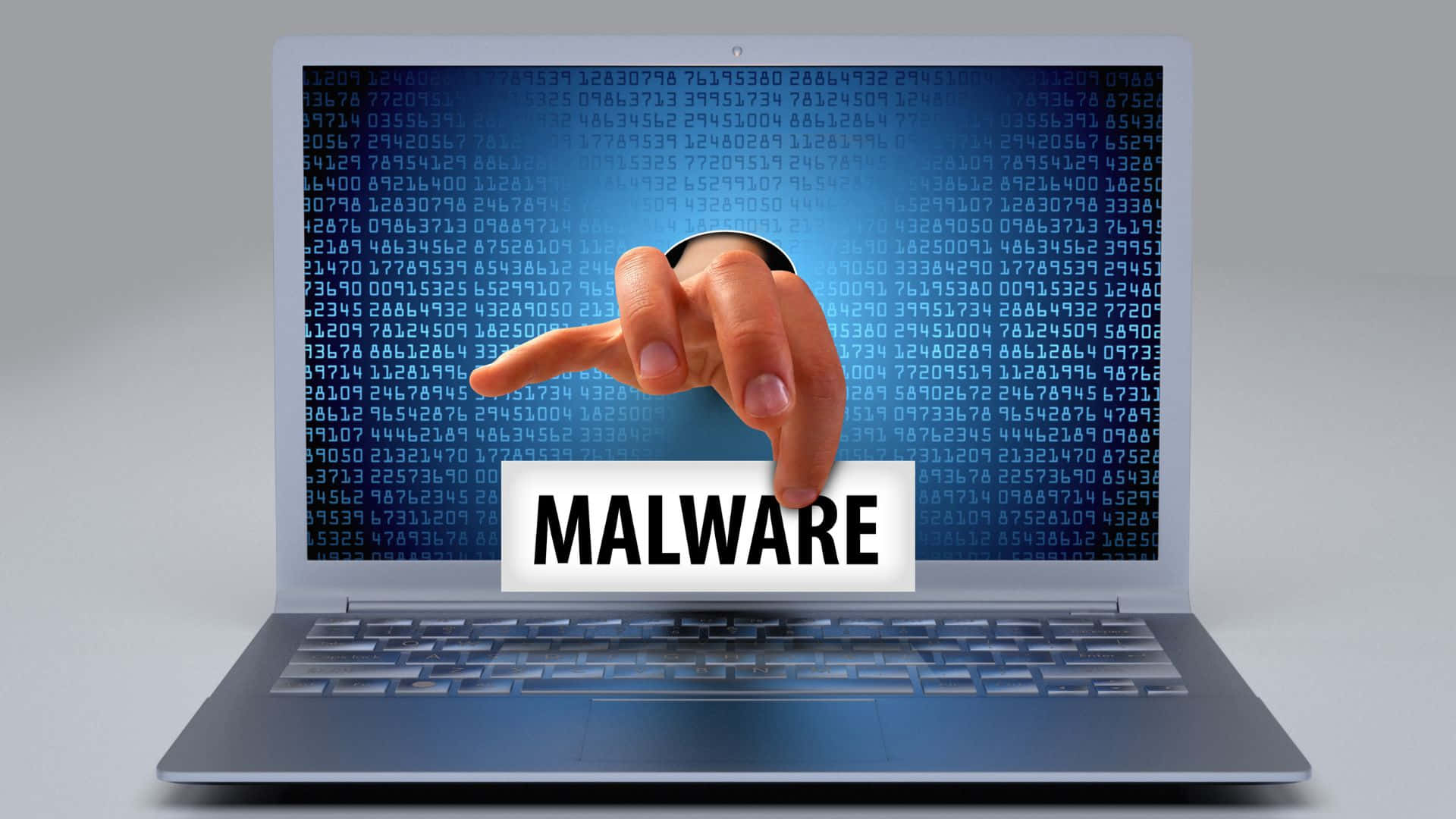 Digital depiction of a virus attack Wallpaper