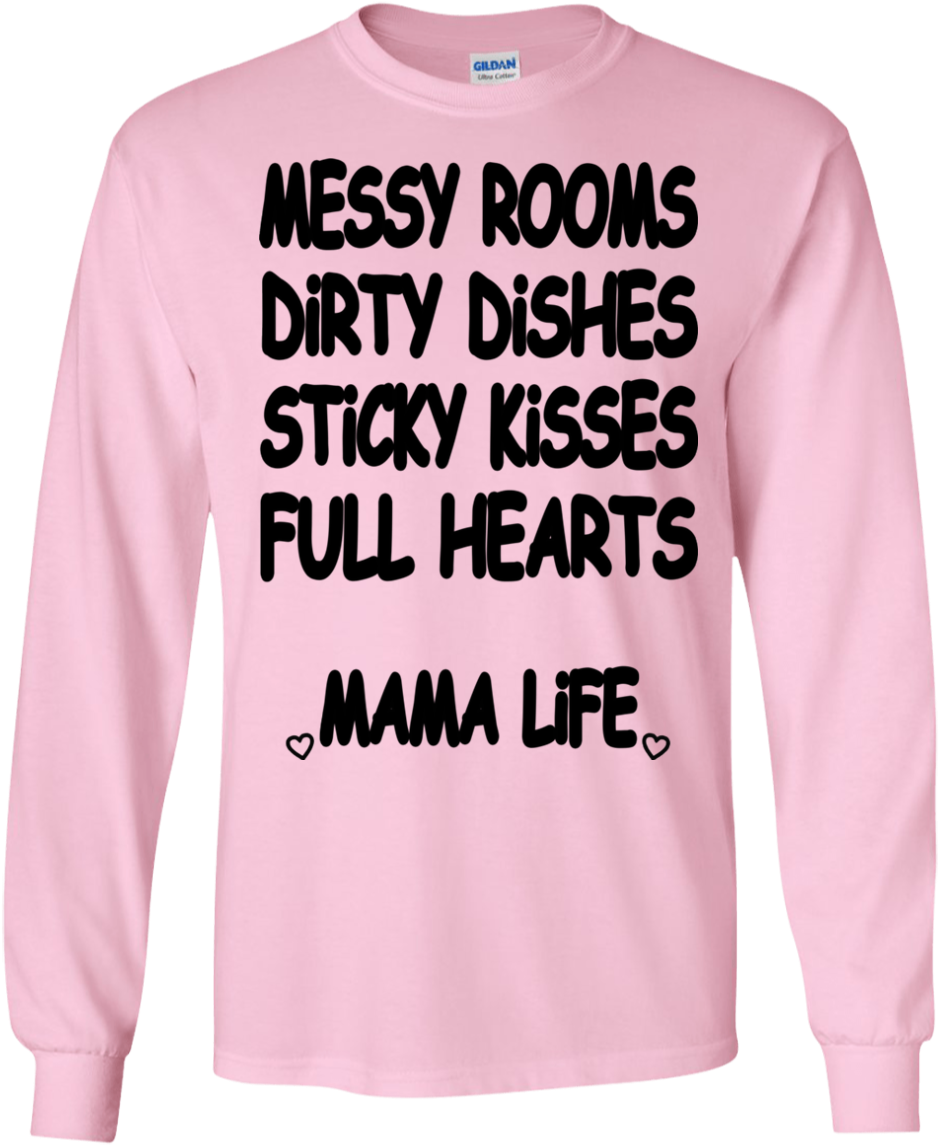 Mama Life Pink Sweatshirt PNG