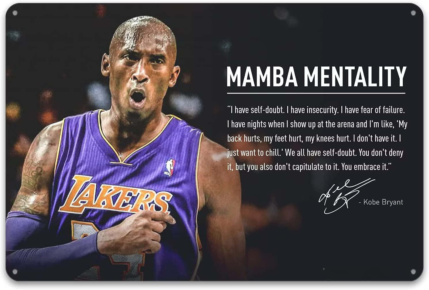 Find Your Mamba Mentality and Lead with Confidence Wallpaper