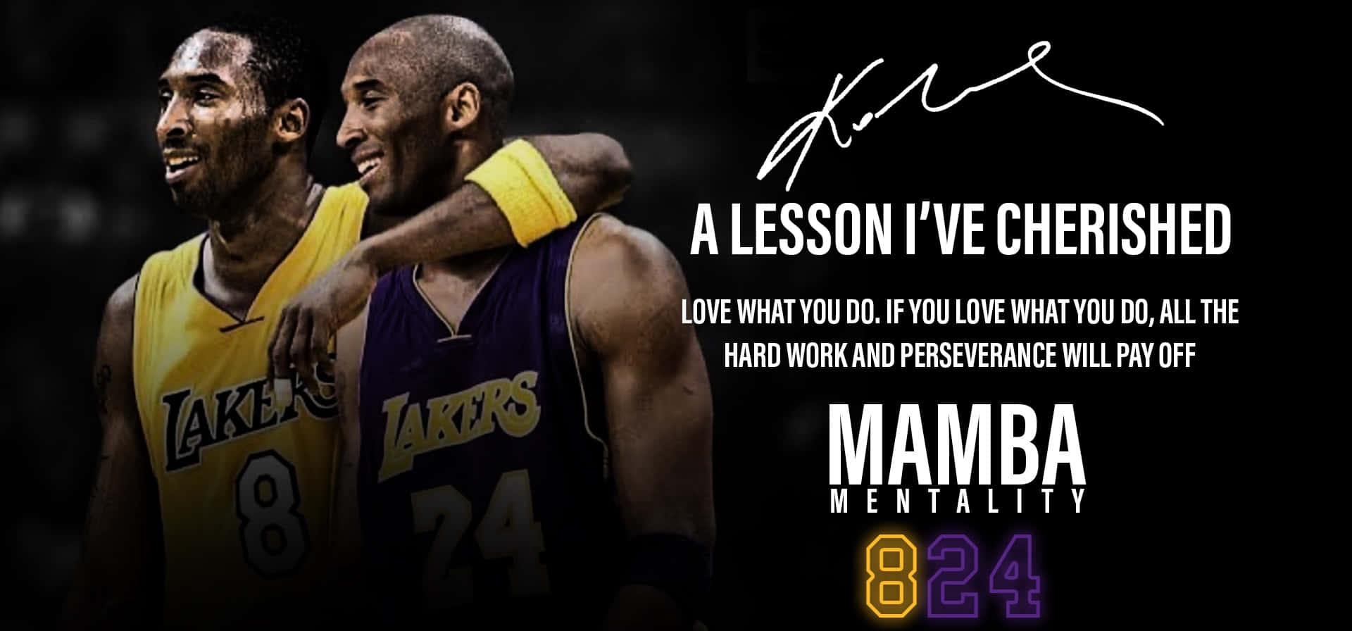 Live with the Mamba Mentality" Wallpaper