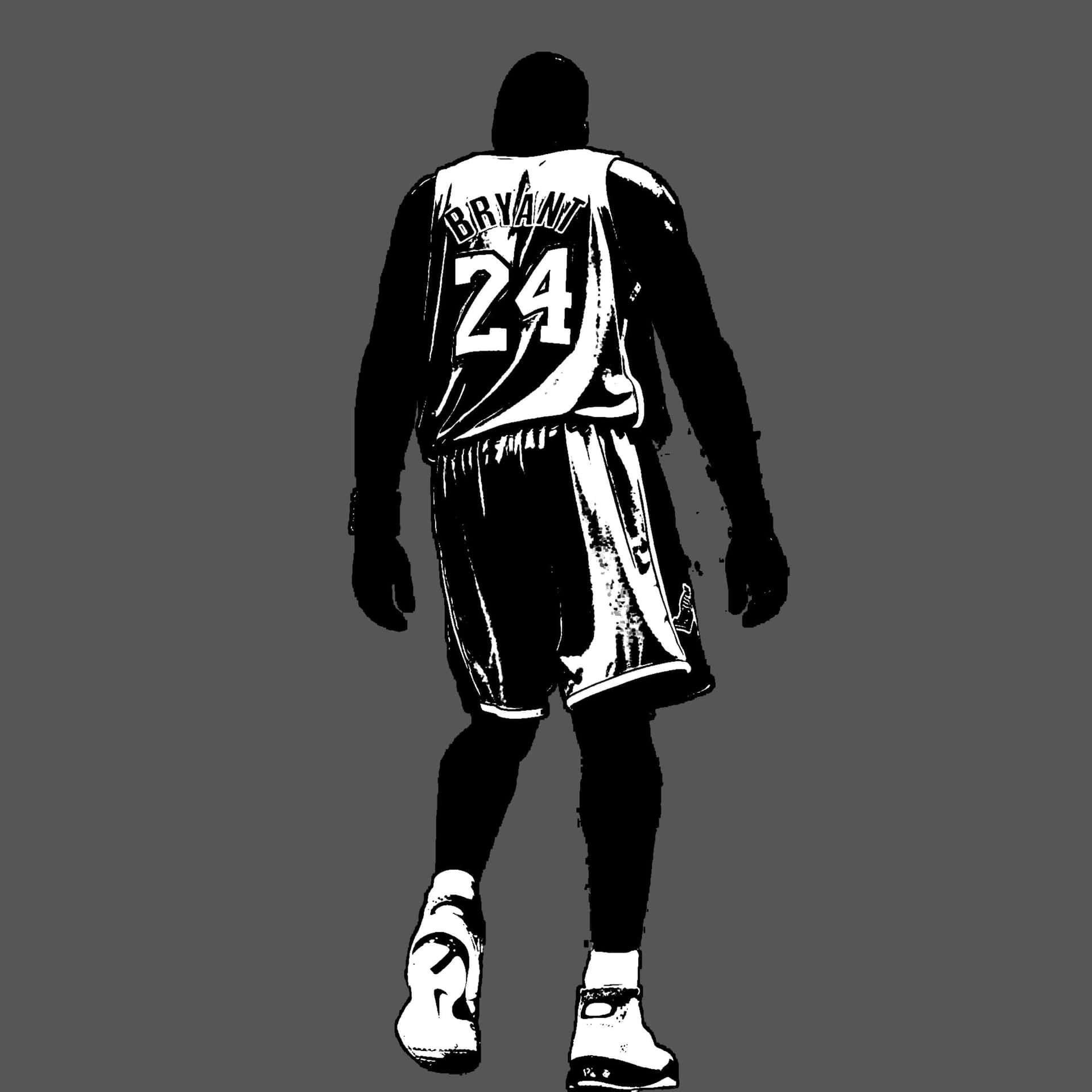 En basketballspiller går ned mod banen. Wallpaper