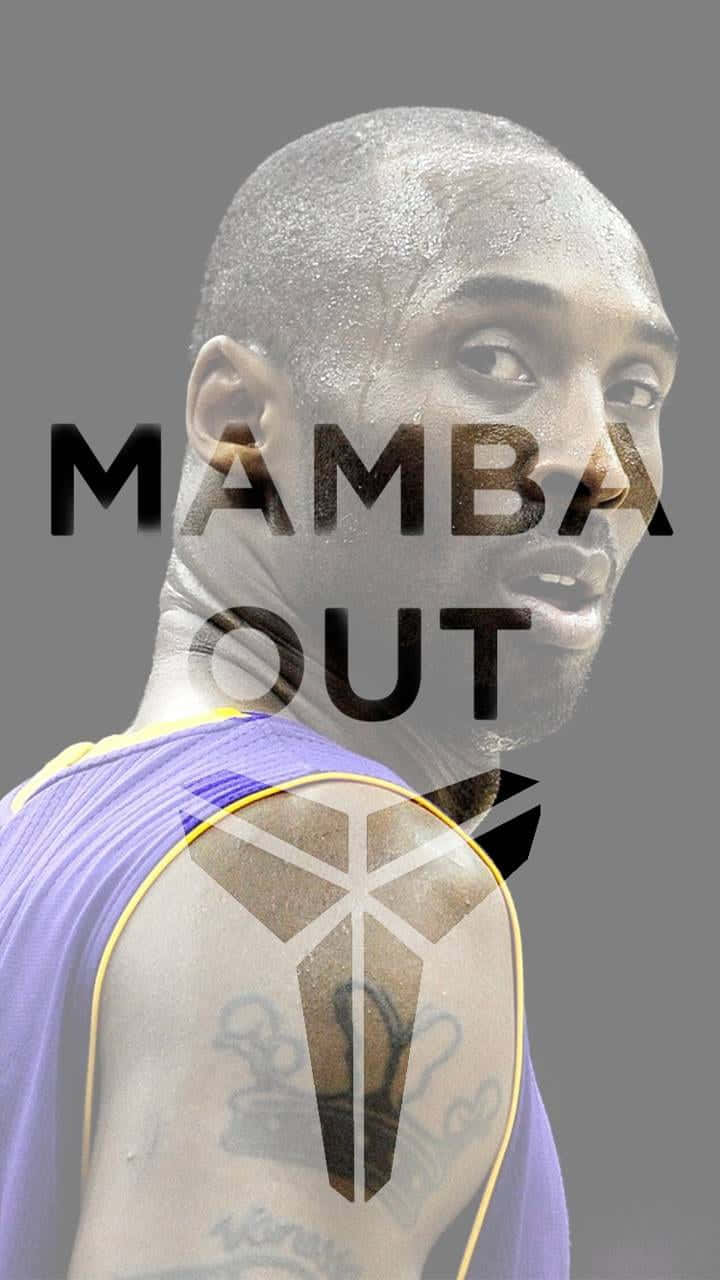 Vær Mamba Out-tapet af Kobe Bryant. Wallpaper