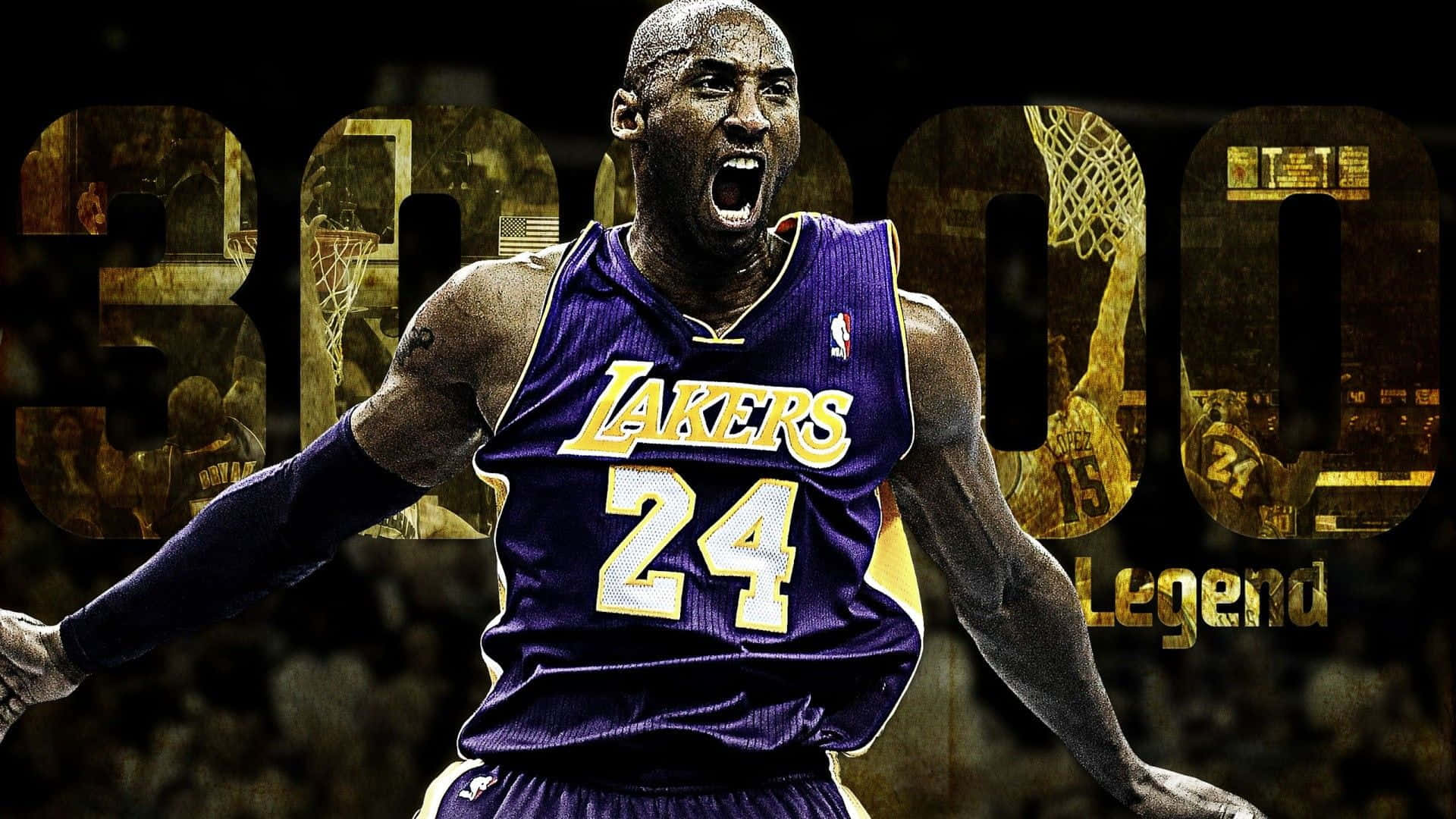 Ærger legatet af Kobe Bryant med Mamba Out Wallpaper