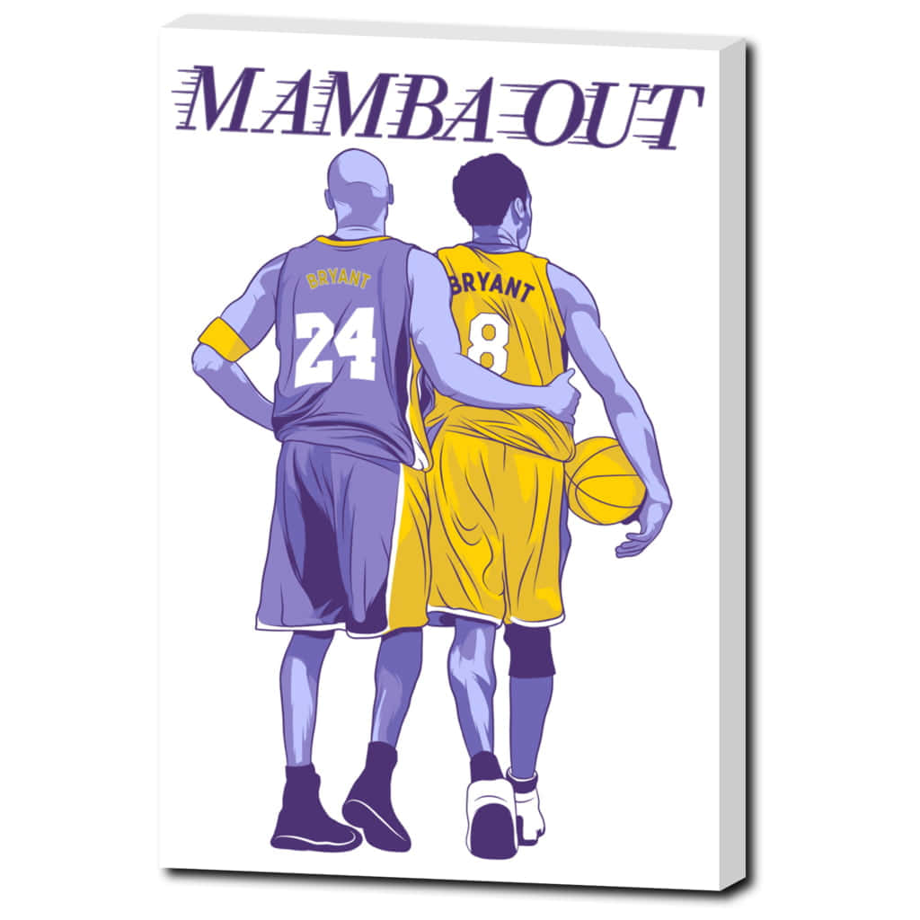 Kobe Bryant's Iconic "Mamba Out" Wallpaper
