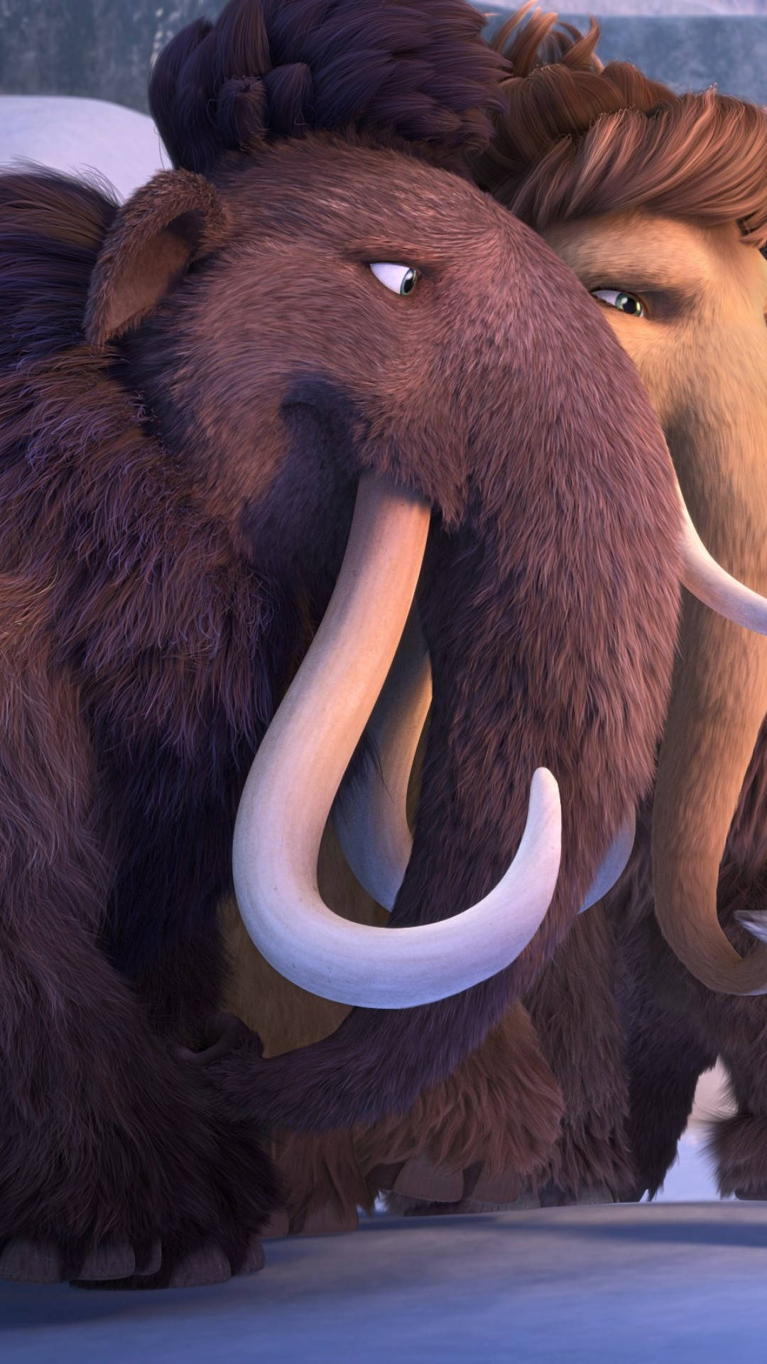 Mammoth Posing Side By Side Wallpaper
