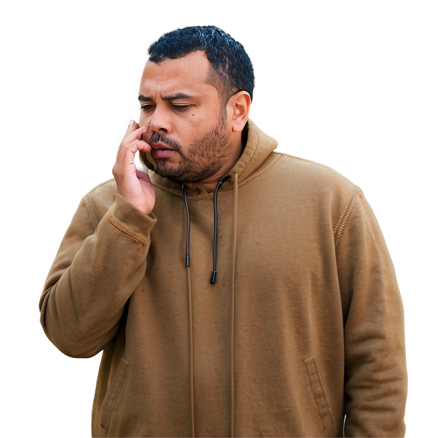 Man Absorbed In Thoughts Png 06262024 PNG