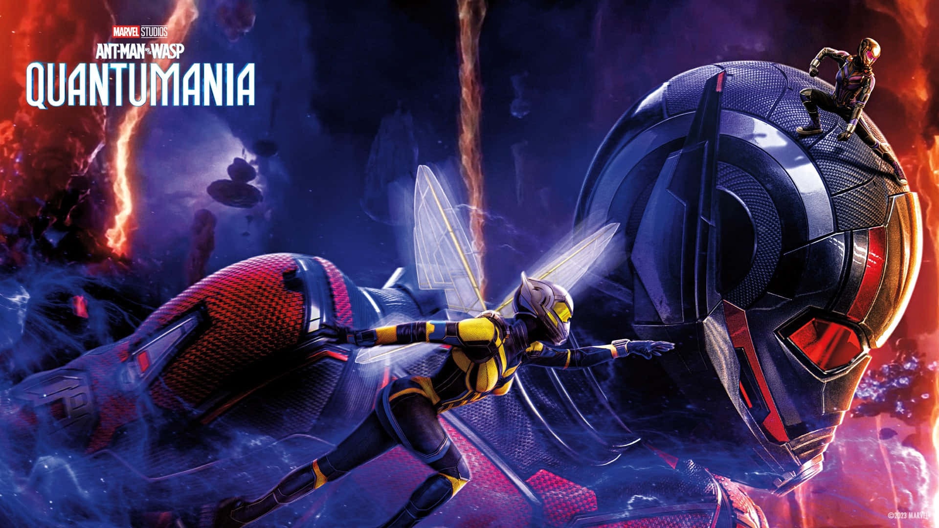 Posterdi Quantum Mania Con Ant-man E Wasp.