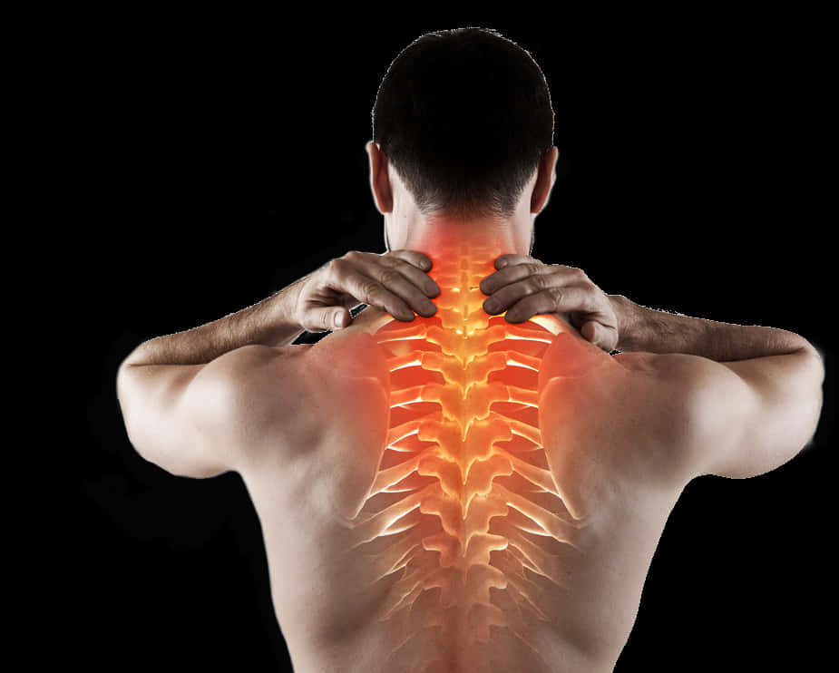 Download Man Experiencing Back Pain | Wallpapers.com