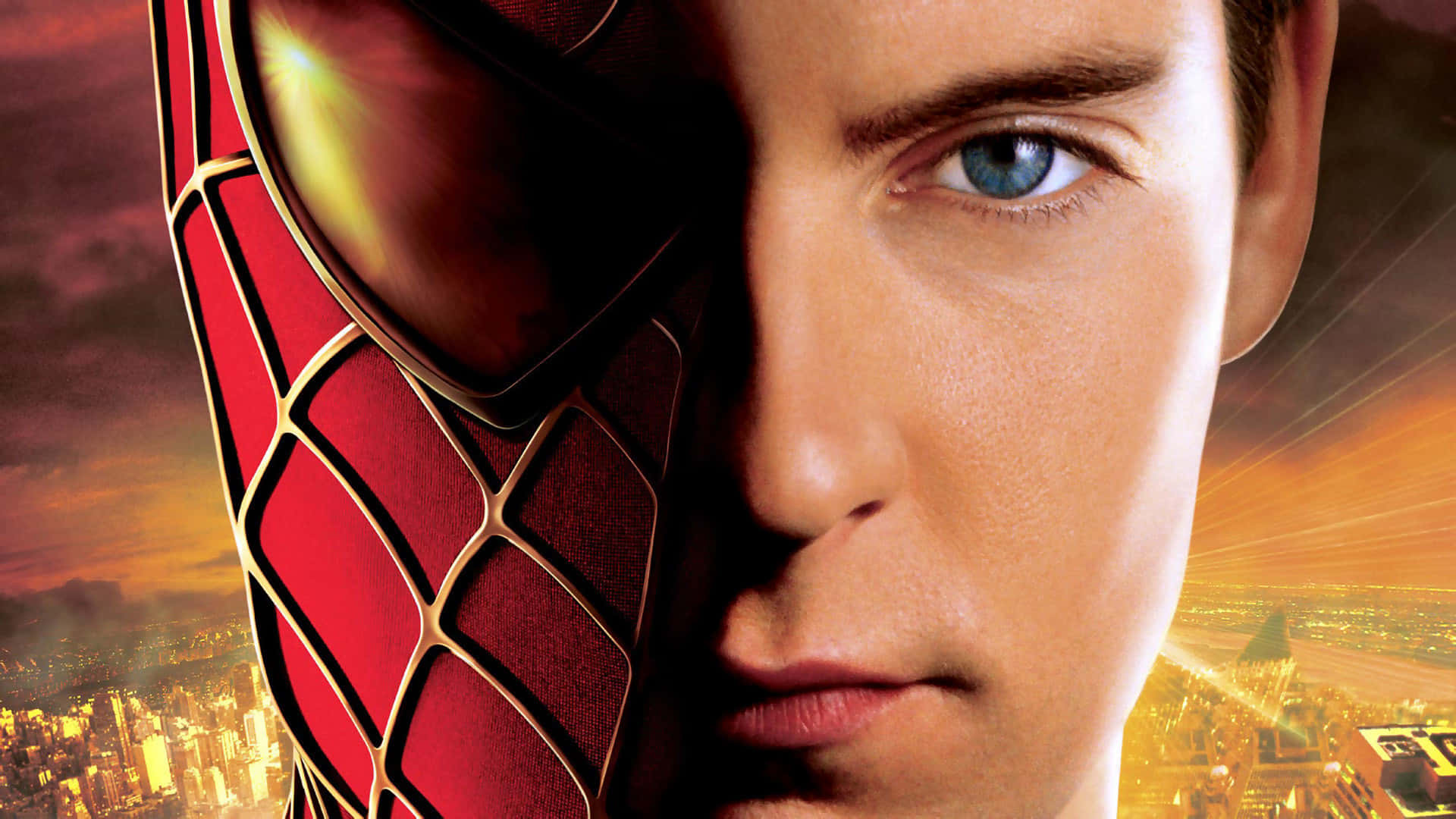 Man Face Spider-man Tobey Maguire Background