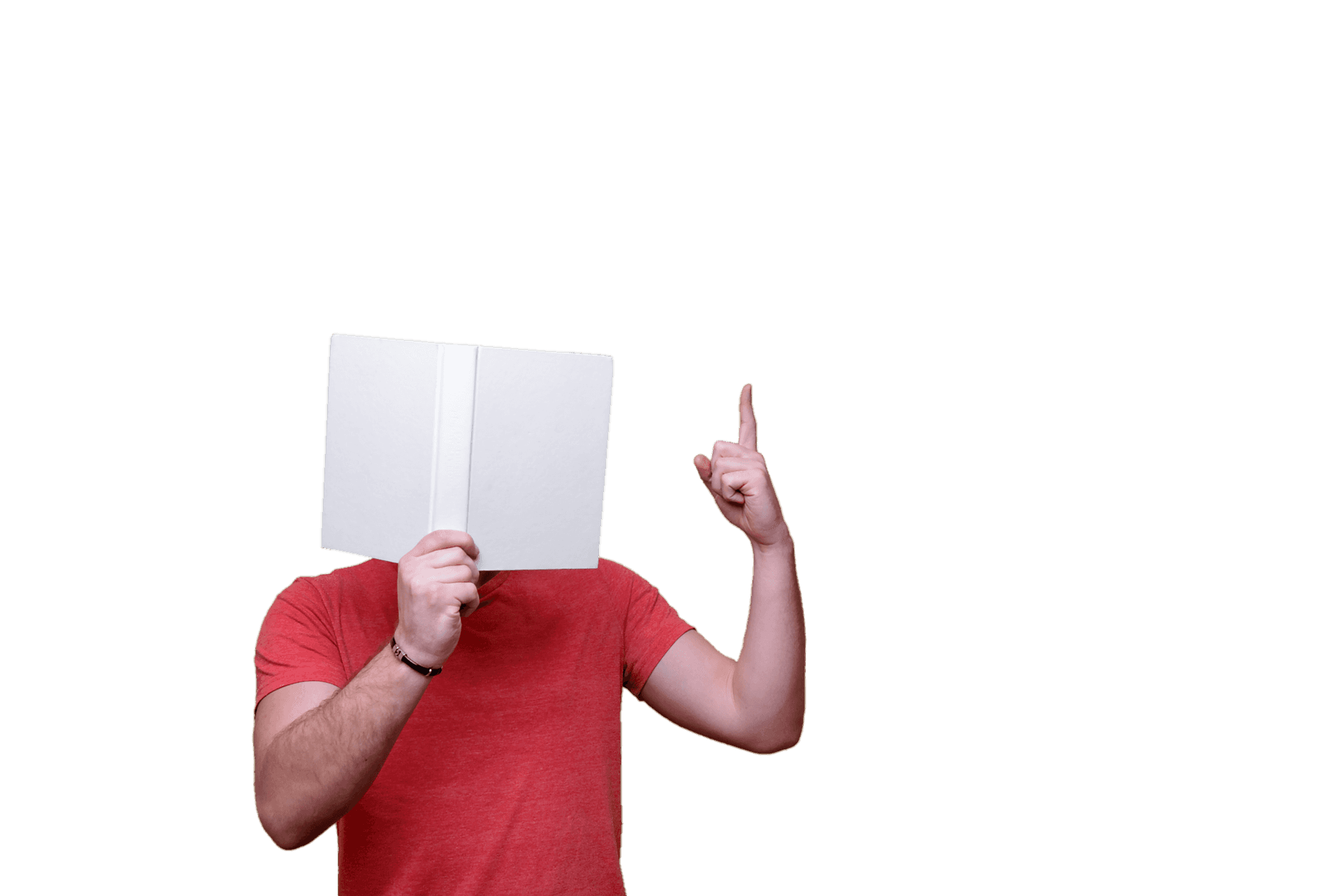 Man Holding Blank Book Cover PNG