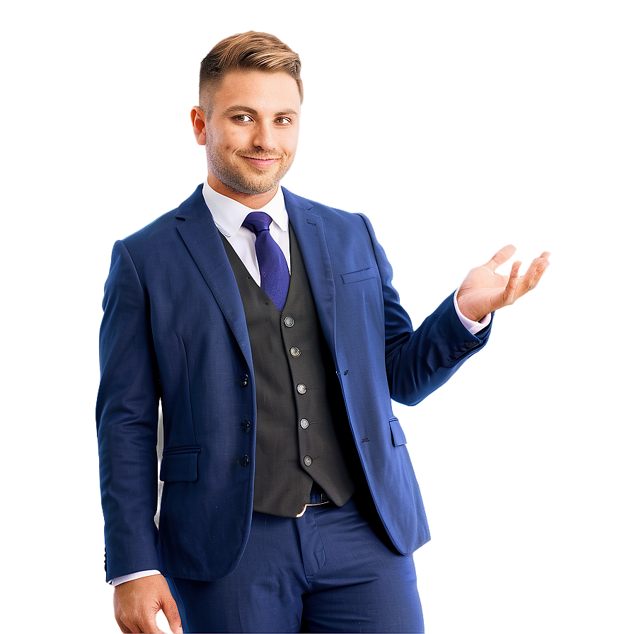 Man In Formal Suit Png 05242024 PNG