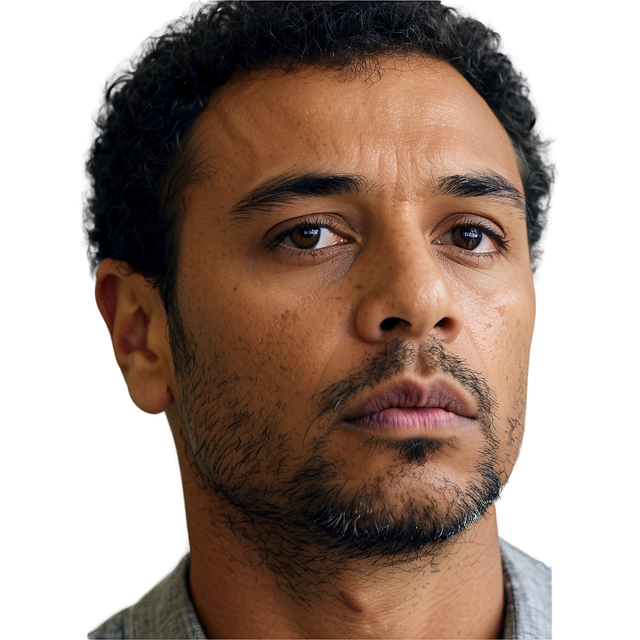 Man In Serious Thought Png 06262024 PNG