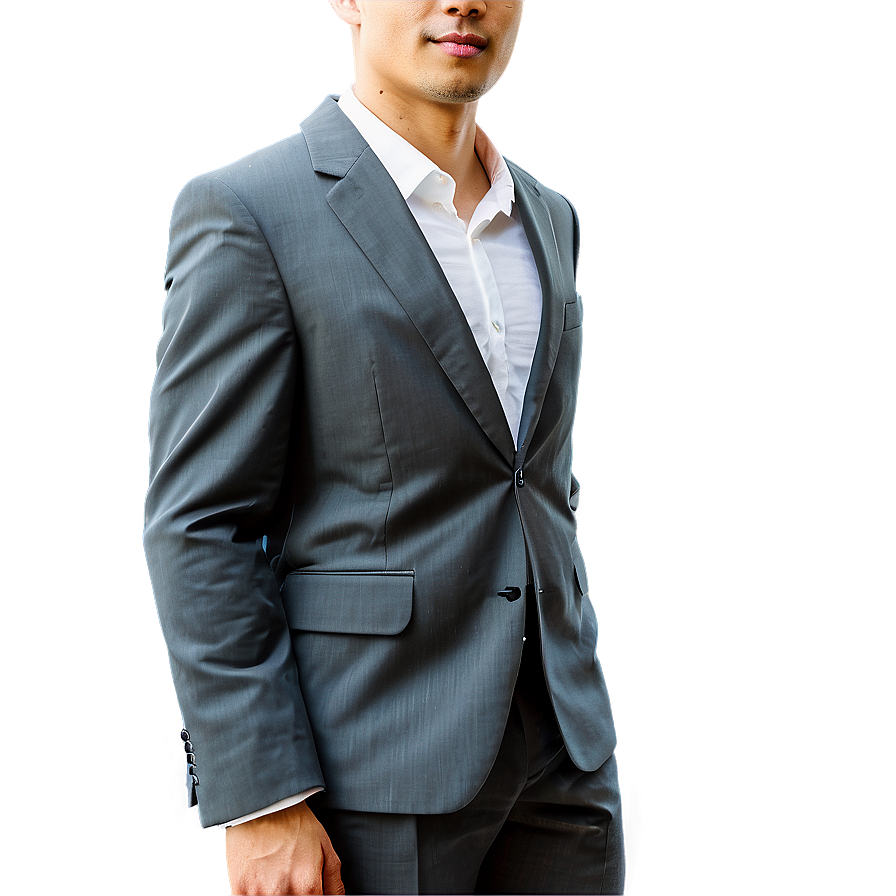 Man In Suit Standing Png Gtt PNG