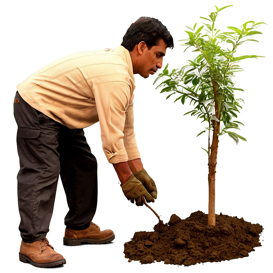 Download Man Planting Tree Png 05042024 | Wallpapers.com