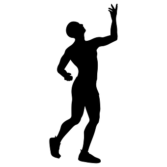 Man Reaching Up Silhouette PNG