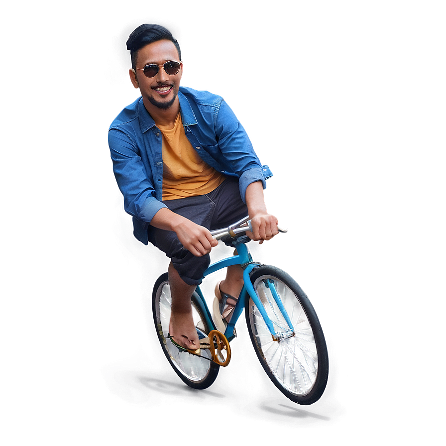 Download Man Riding Bicycle Png 05042024 | Wallpapers.com