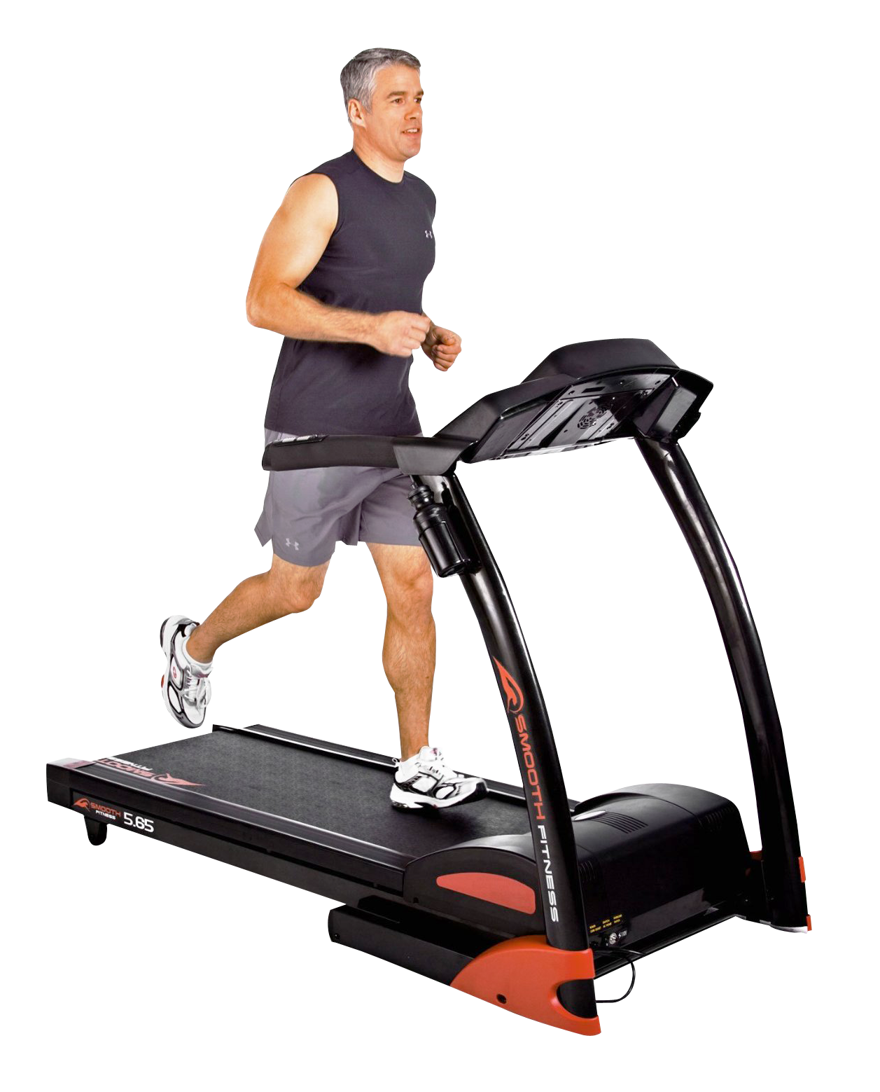 Man Runningon Treadmill PNG