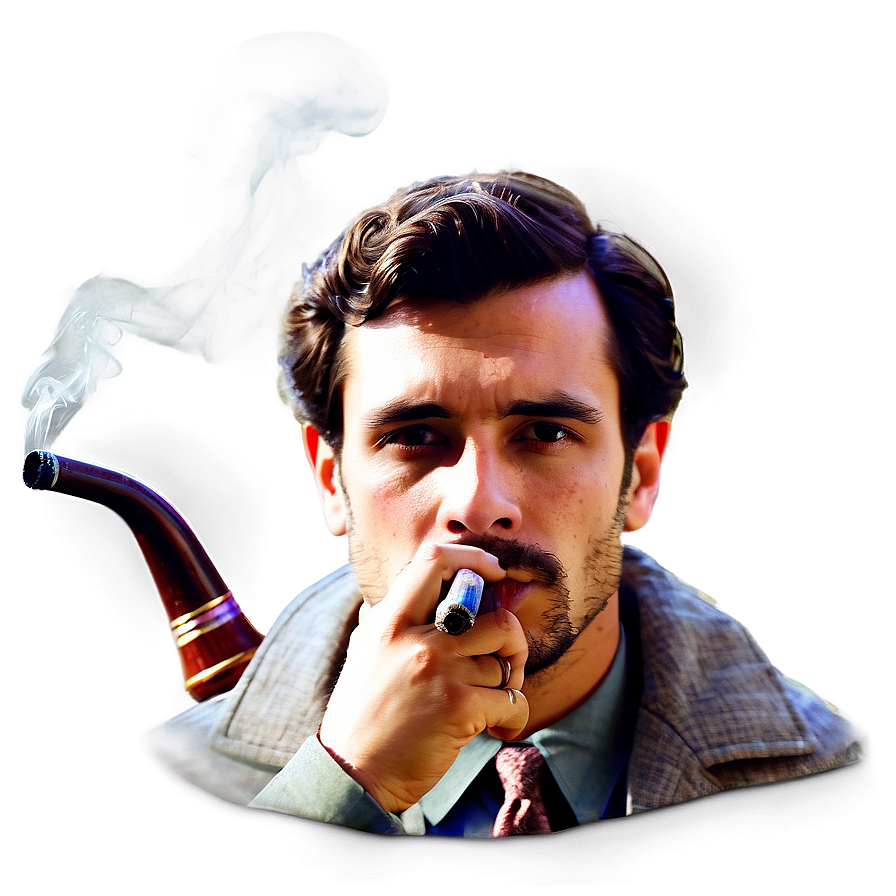 Man Smoking Pipe Png Hwk79 PNG