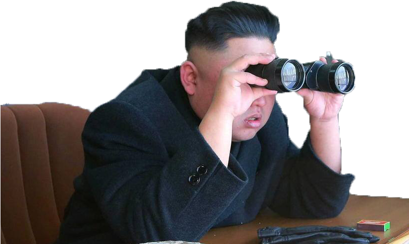 Man Using Binoculars PNG