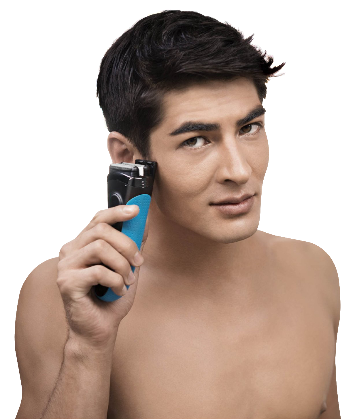 Man Using Electric Trimmer PNG