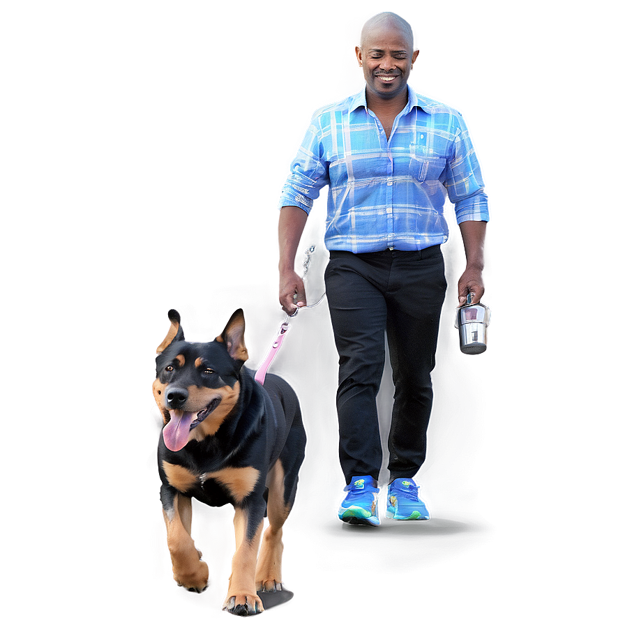 Man Walking Dog Png Ake PNG