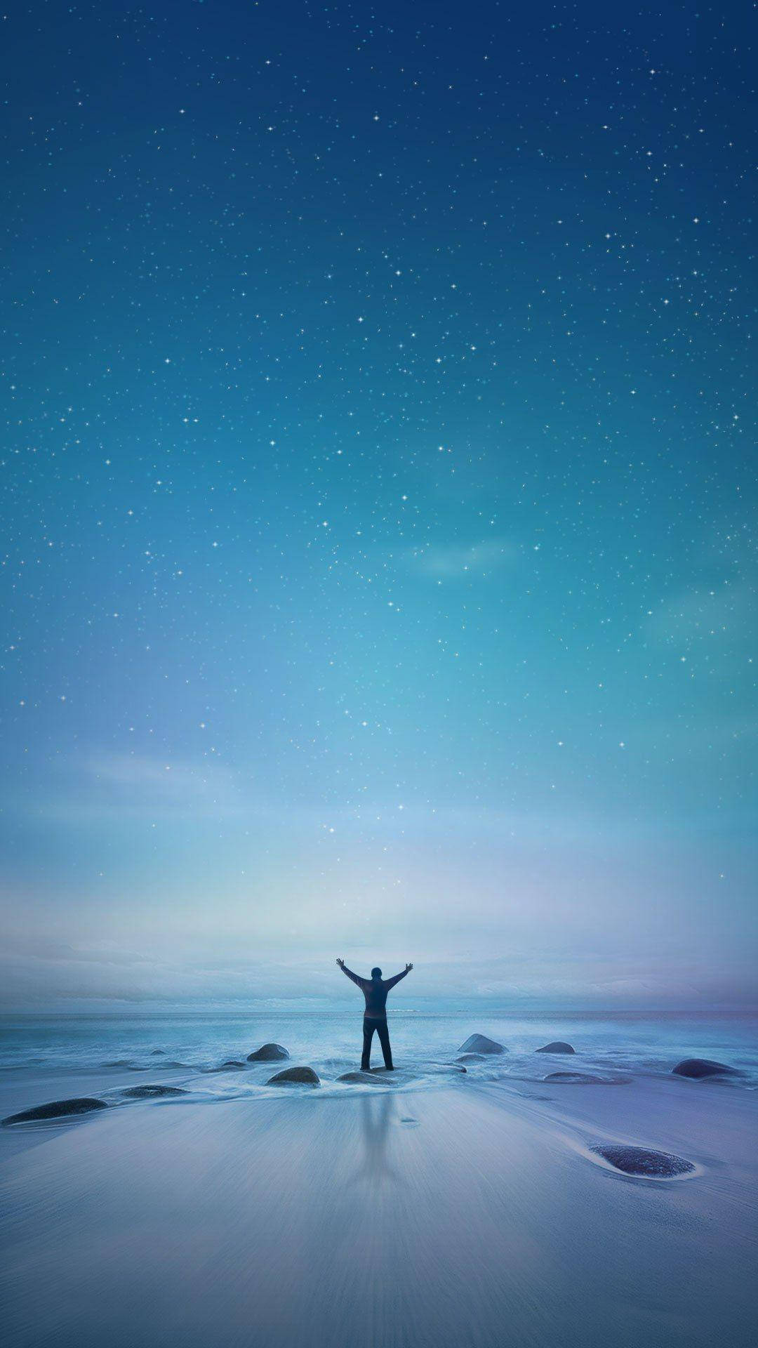 Man With Arms Outstretched Miui Wallpaper