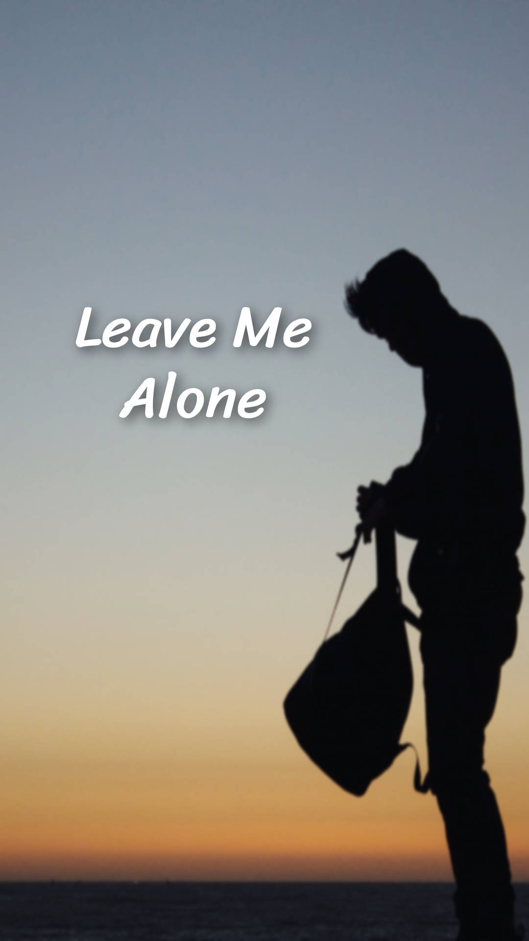 Download Man With Backpack Leave Me Alone Wallpaper 