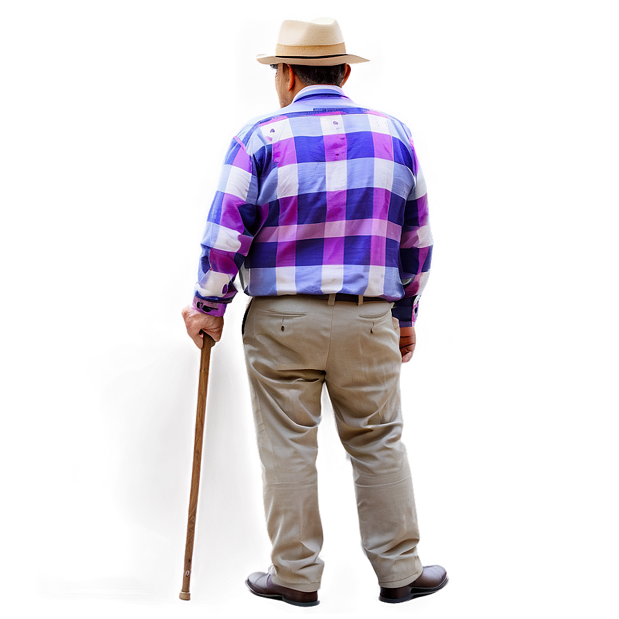 Man With Cane Png 05042024 PNG