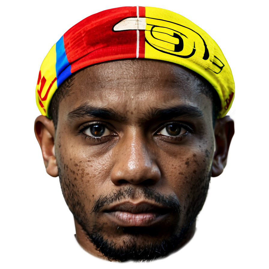 Man With Headband Portrait PNG