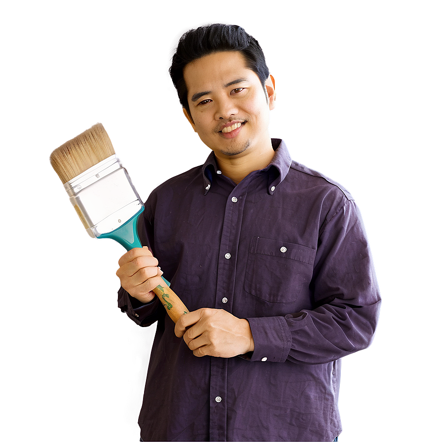 Man With Paintbrush Png 79 PNG