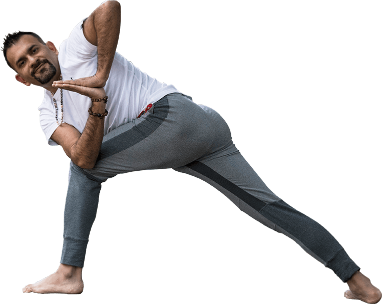Man_ Performing_ Yoga_ Pose PNG