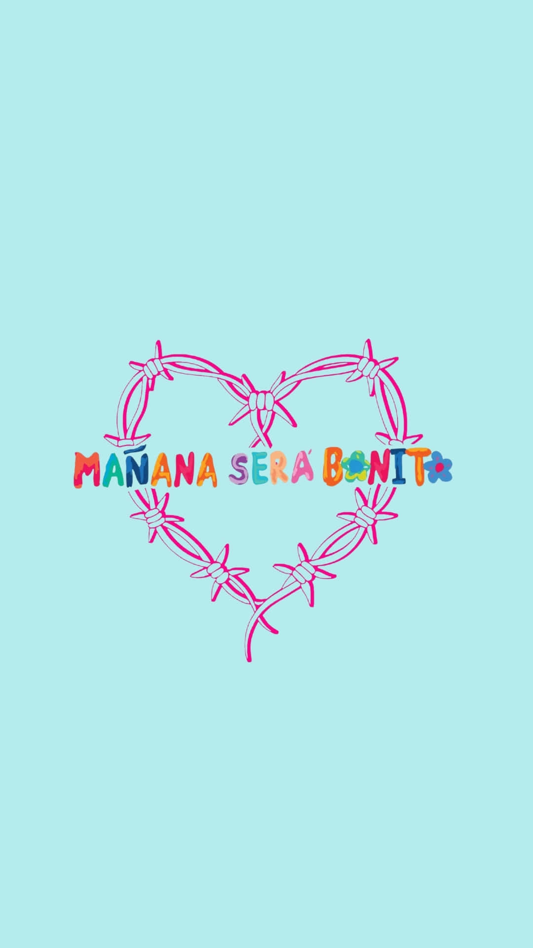 Manana Sera Bonito Heart Graphic Wallpaper