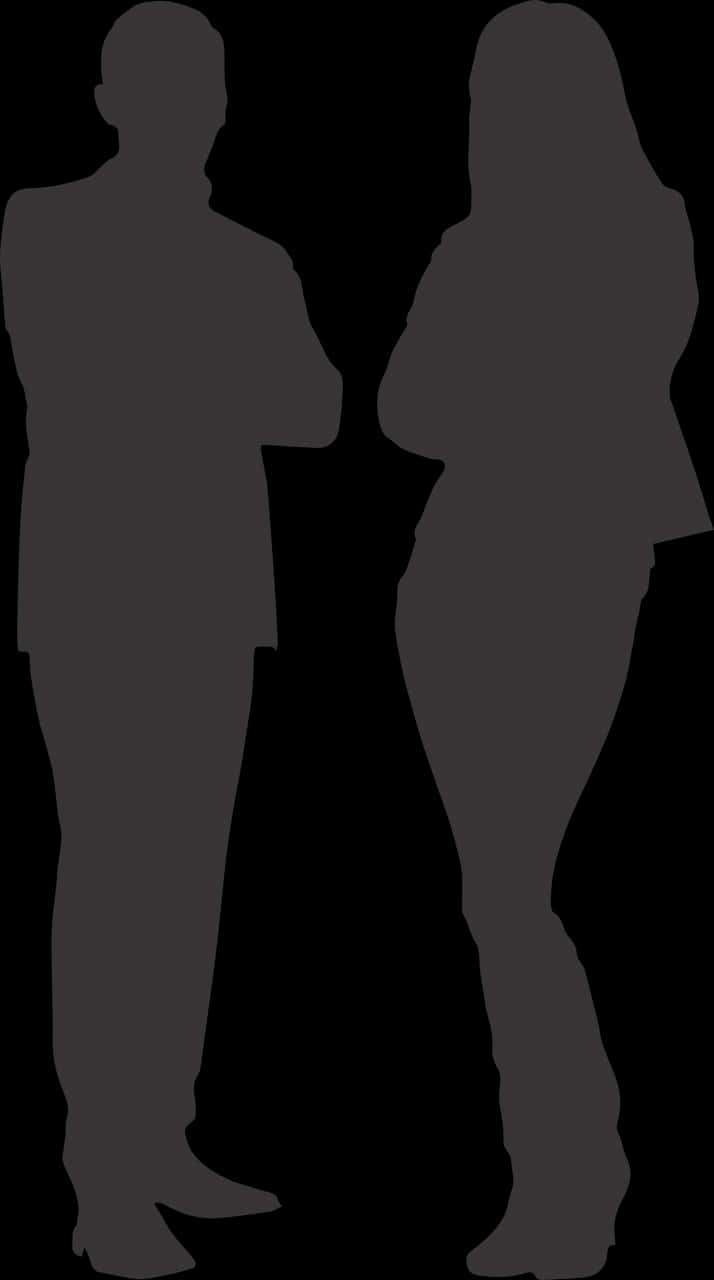 Manand Woman Silhouette Conversation PNG